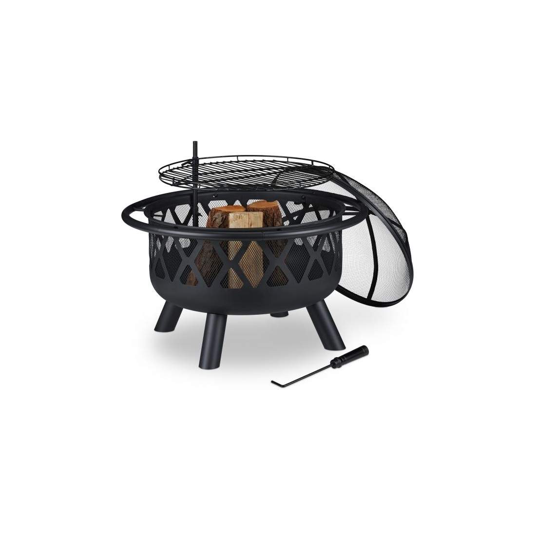 Eldstad med grillgaller och gnistskydd | Hem & Hobby | Pryloteket