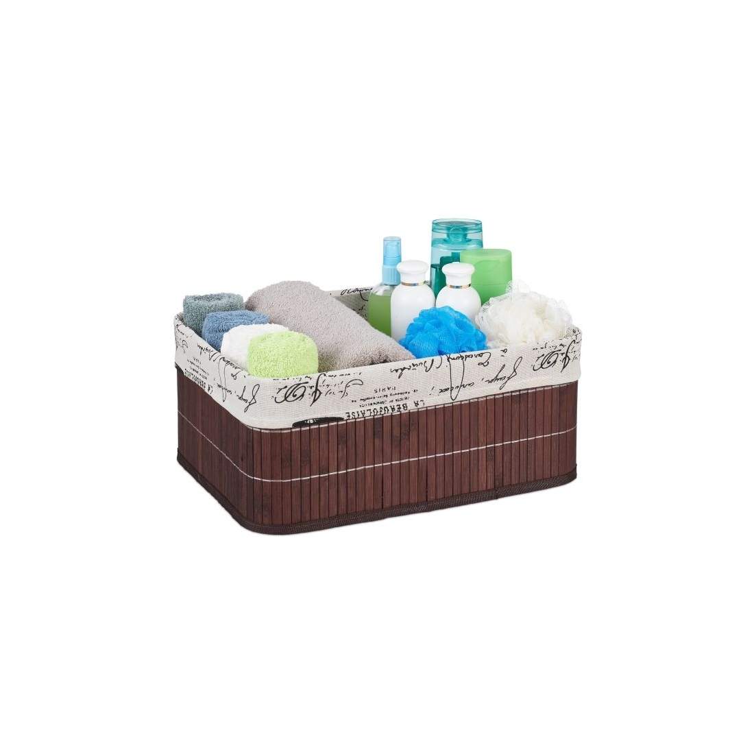 Bambu förvaringskorg med tryck | Sport & Fritid - Träning - Träningskläder & Accessoarer - Strumpor | Pryloteket