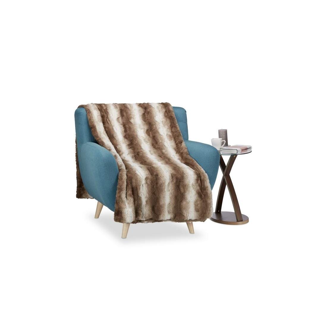 Fuskpälsfilt i brunt | Hem & Hobby | Pryloteket