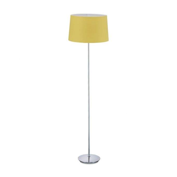 Gulvlampe med stofskærm