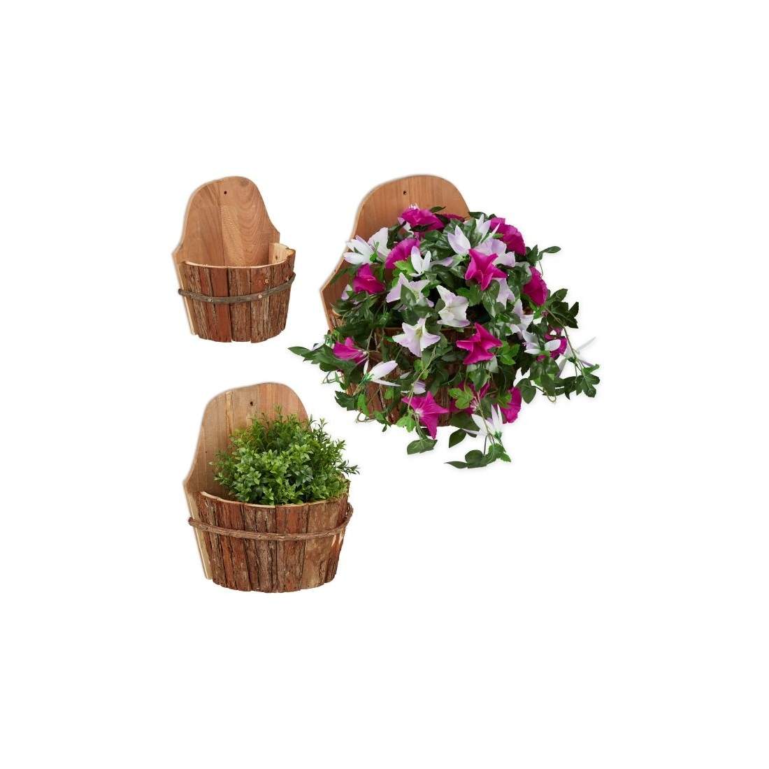 Blomkruka för vägg - set om 3 | Hem & Hobby - Hem & Hushåll - Inredning & Dekoration - Krukor | Pryloteket