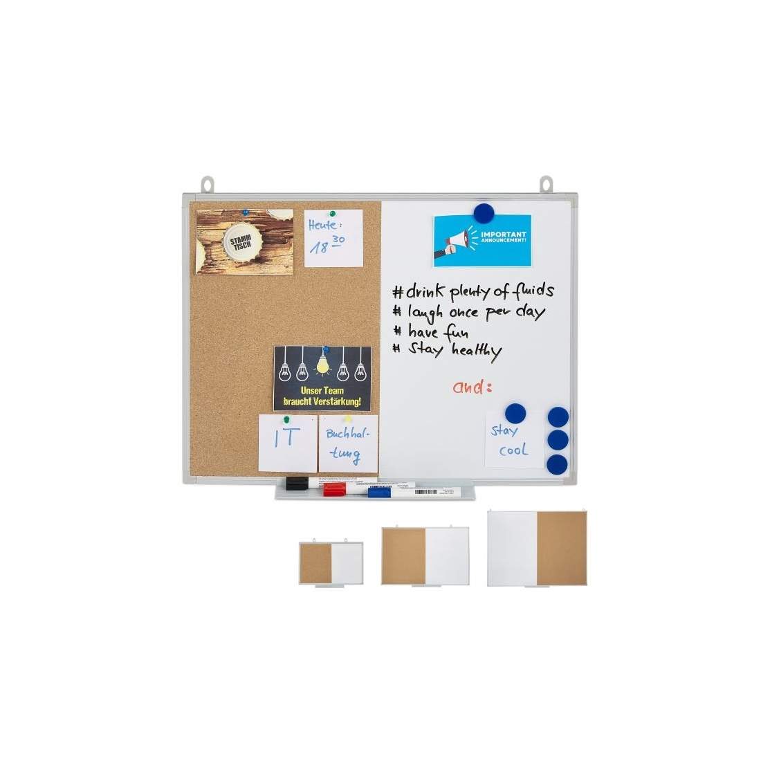 Kombination av anslagstavla och magnetisk tavla | Hem & Hobby | Pryloteket