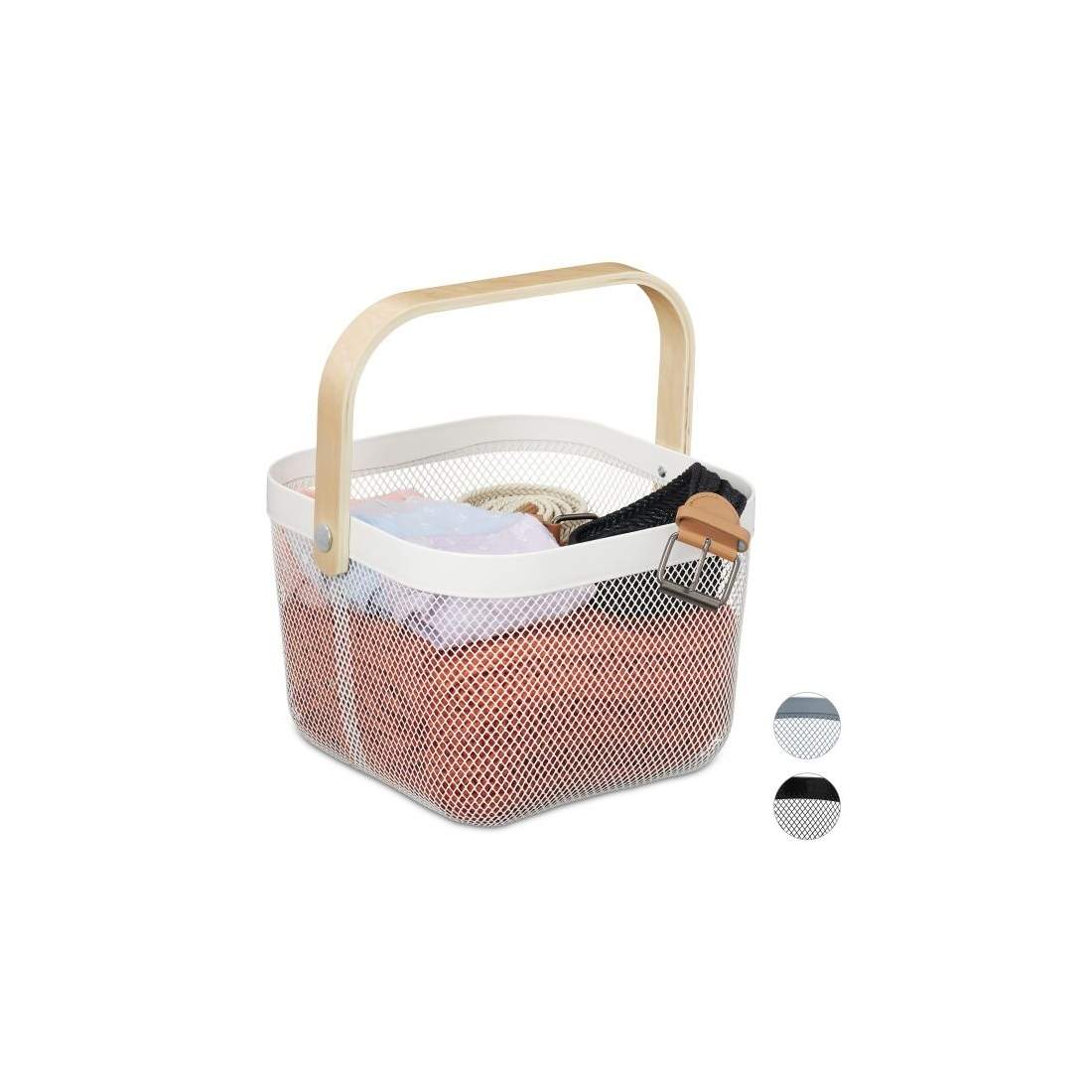 Förvaringskorg med handtag | Mode & Accessoarer - Accessoarer | Pryloteket