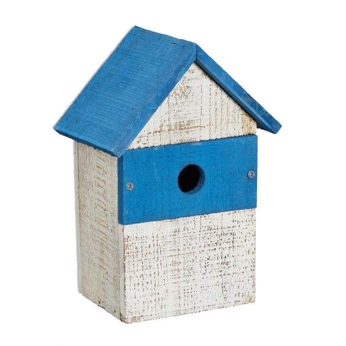 Ornamentæske blå-hvid