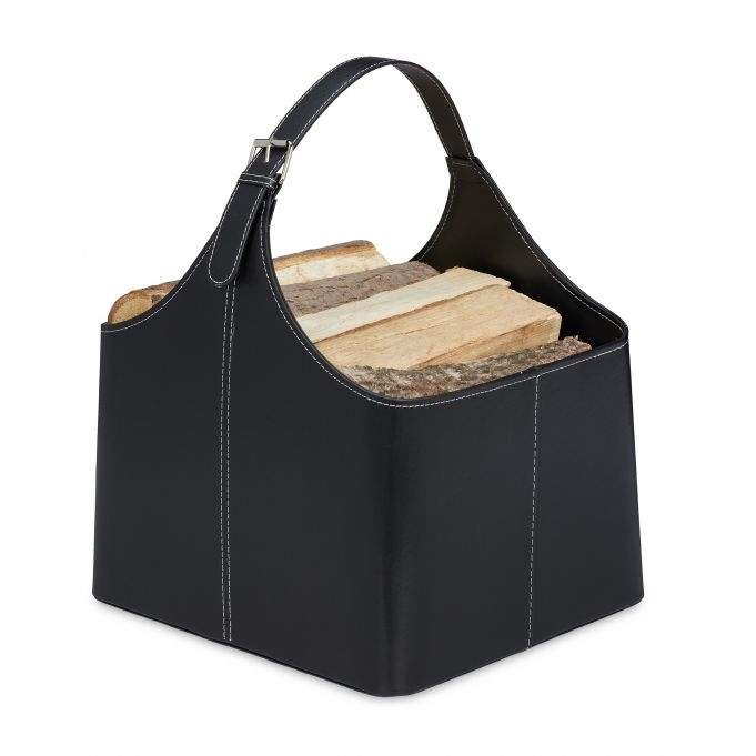 Trækurv i kunstlæder med håndtag