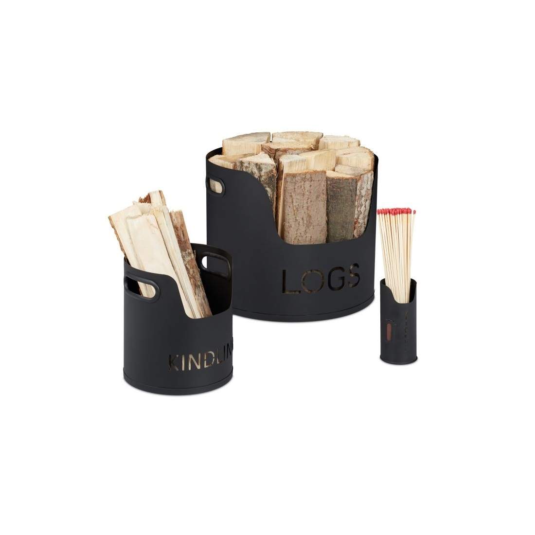 3-delat set för vedförvaring inomhus | Elektronik - Tillbehör Mobil & Surfplatta - Mobiltillbehör - Mobilkablar - Tillbehör | Pryloteket