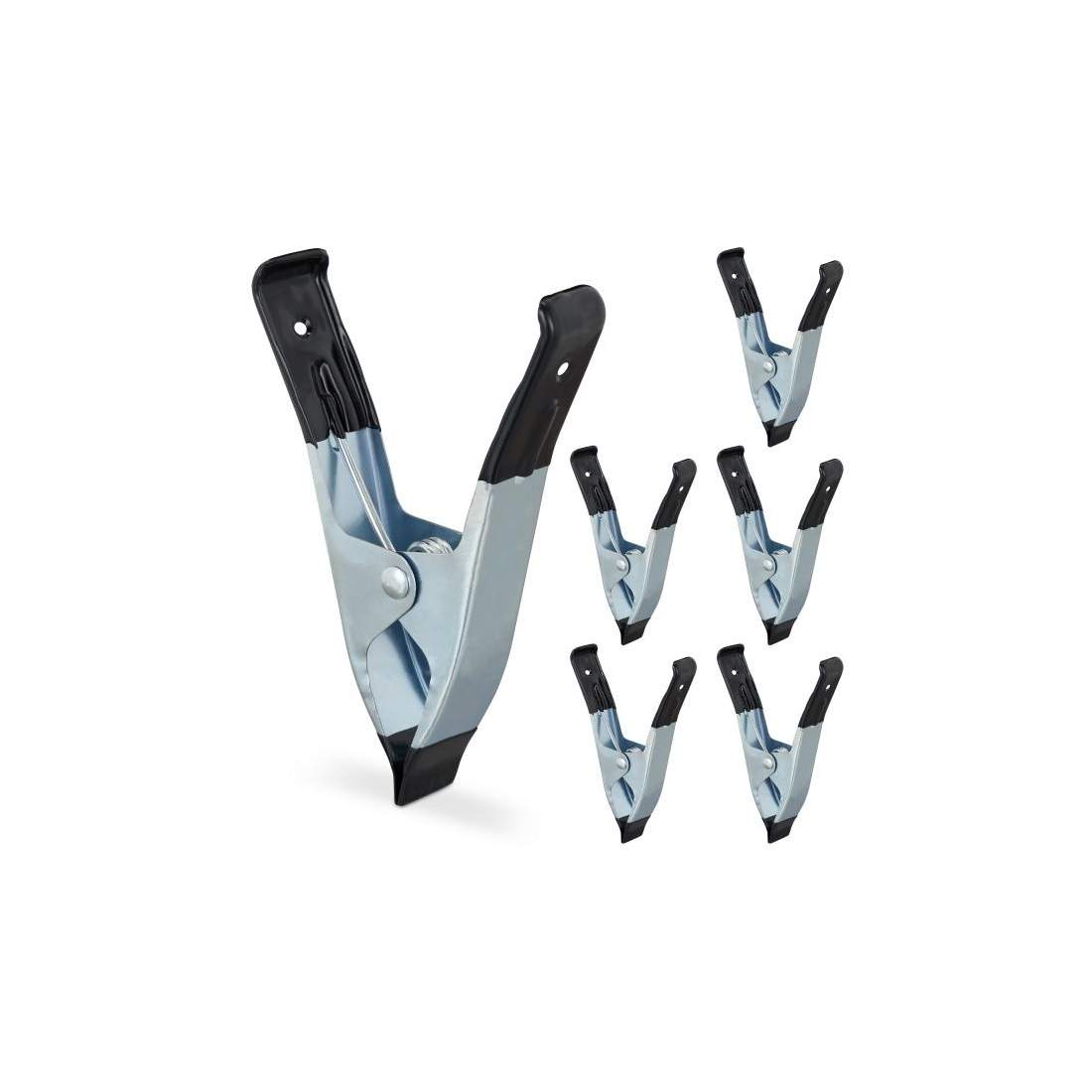 Klämmor klämmor metall set om 6 | Hem & Hobby | Pryloteket