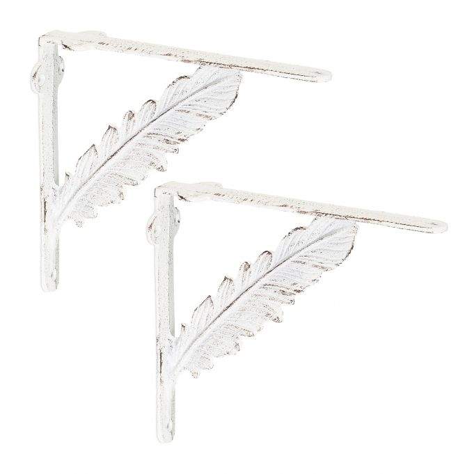 2x hyldebeslag i støbejern med fjeder