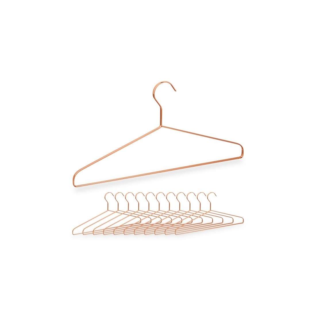 12 klädhängare i koppar | Mode & Accessoarer - Kläder | Pryloteket