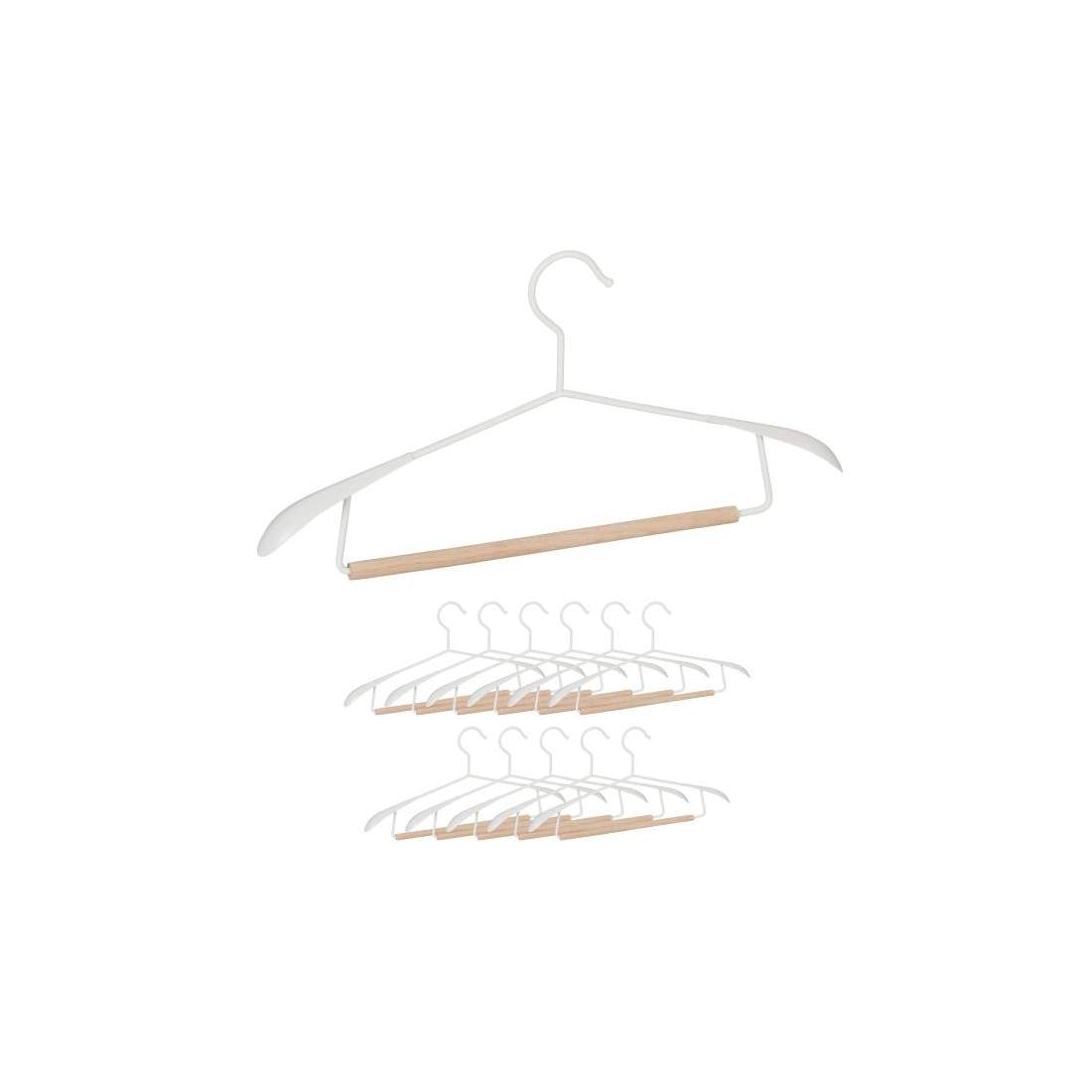 Trä- och metallhängare - set om 12 | Mode & Accessoarer - Kläder | Pryloteket
