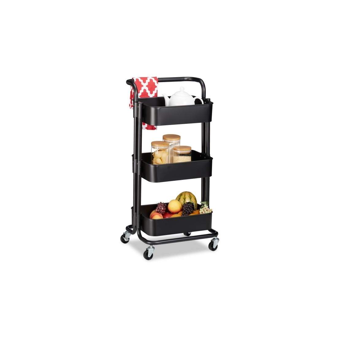 Vagn med 3 hyllplan | Hem & Hobby - Hem & Hushåll - Badrum - Badrumsförvaring | Pryloteket