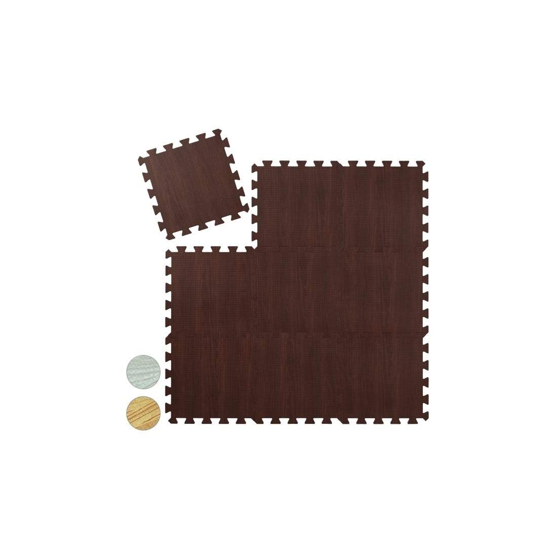 Golvskyddsmatta i trälook Set med 9 st | Leksaker & Spel - Leksaker - Pussel | Pryloteket