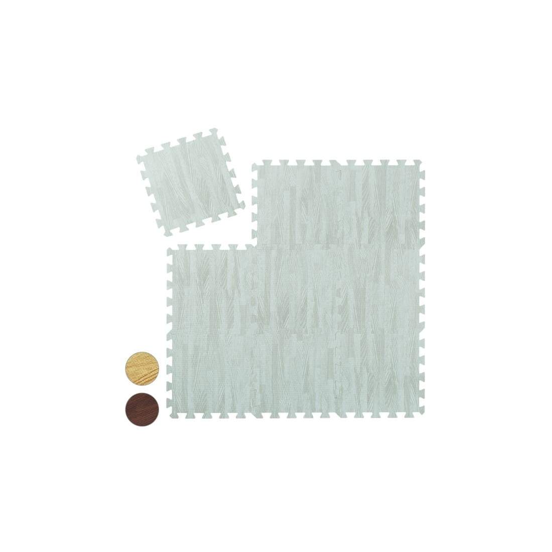 Golvskyddsmatta i trälook Set med 9 st | Leksaker & Spel - Leksaker - Pussel | Pryloteket