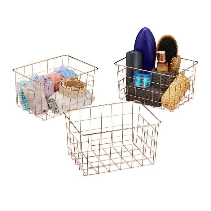 Trådkorgar - set om 3 | Hem & Hobby - Hem & Hushåll - Textil - Handdukar | Pryloteket