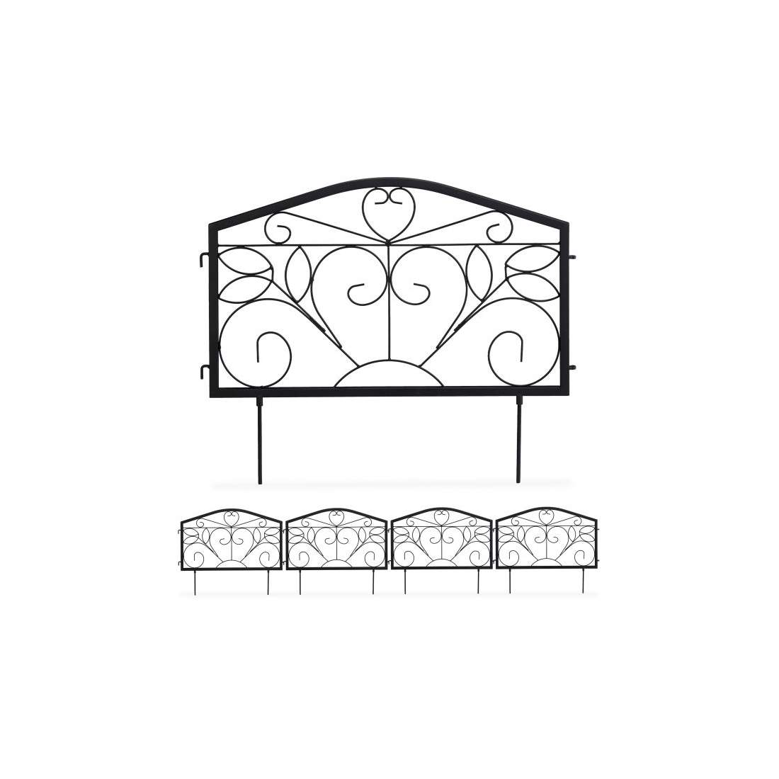 Rabattstaket 4 paneler antik stil | Hem & Hobby | Pryloteket