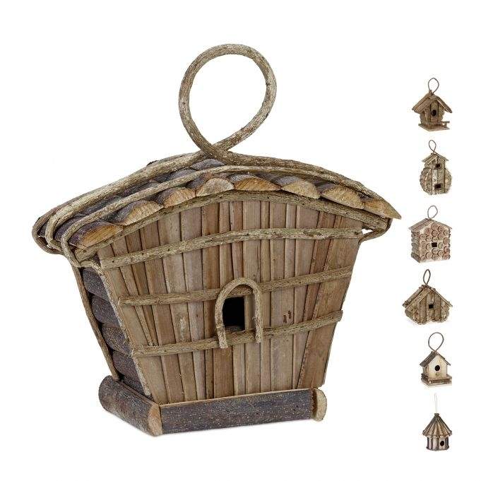 Dekorativt fuglehus i forskellige designs