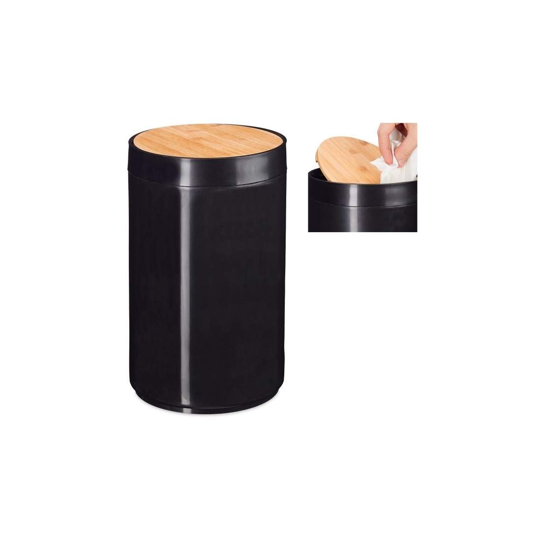 Kosmetikkorg med vridbart lock i bambu | Hem & Hobby - Hem & Hushåll - Badrum | Pryloteket