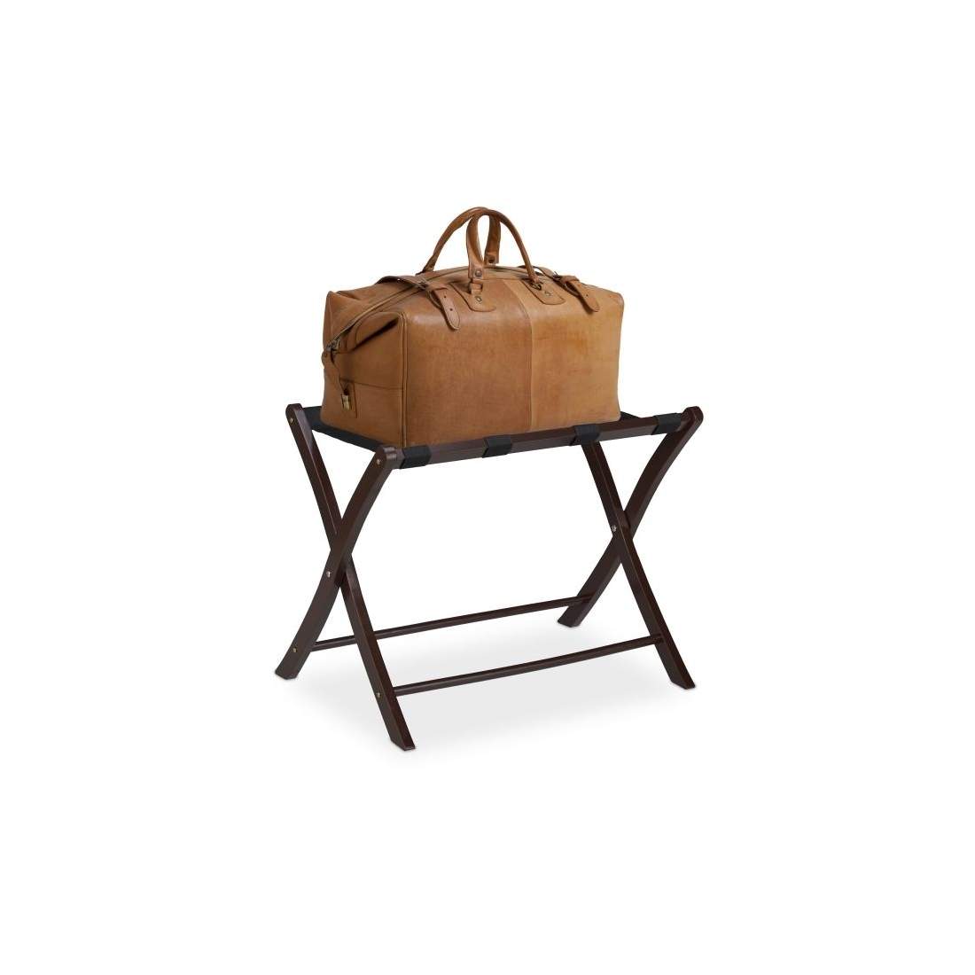 Sammenfoldelig kuffertstativ af træ