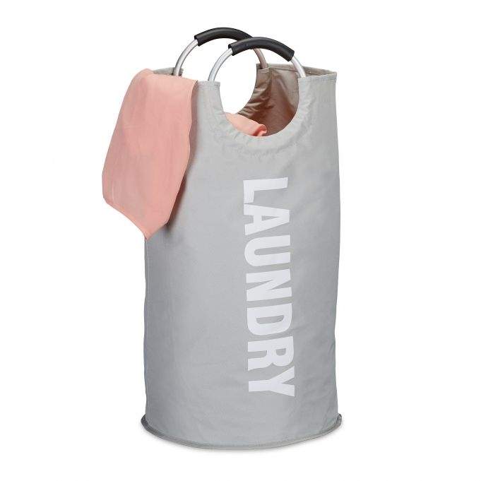 Sammenklappelig vasketøjskurv med håndtag