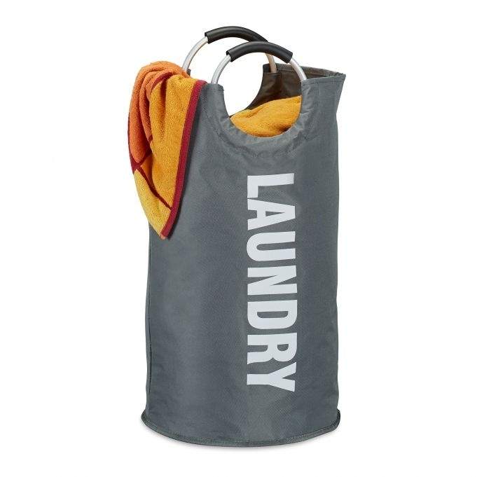 Sammenklappelig vasketøjskurv med håndtag