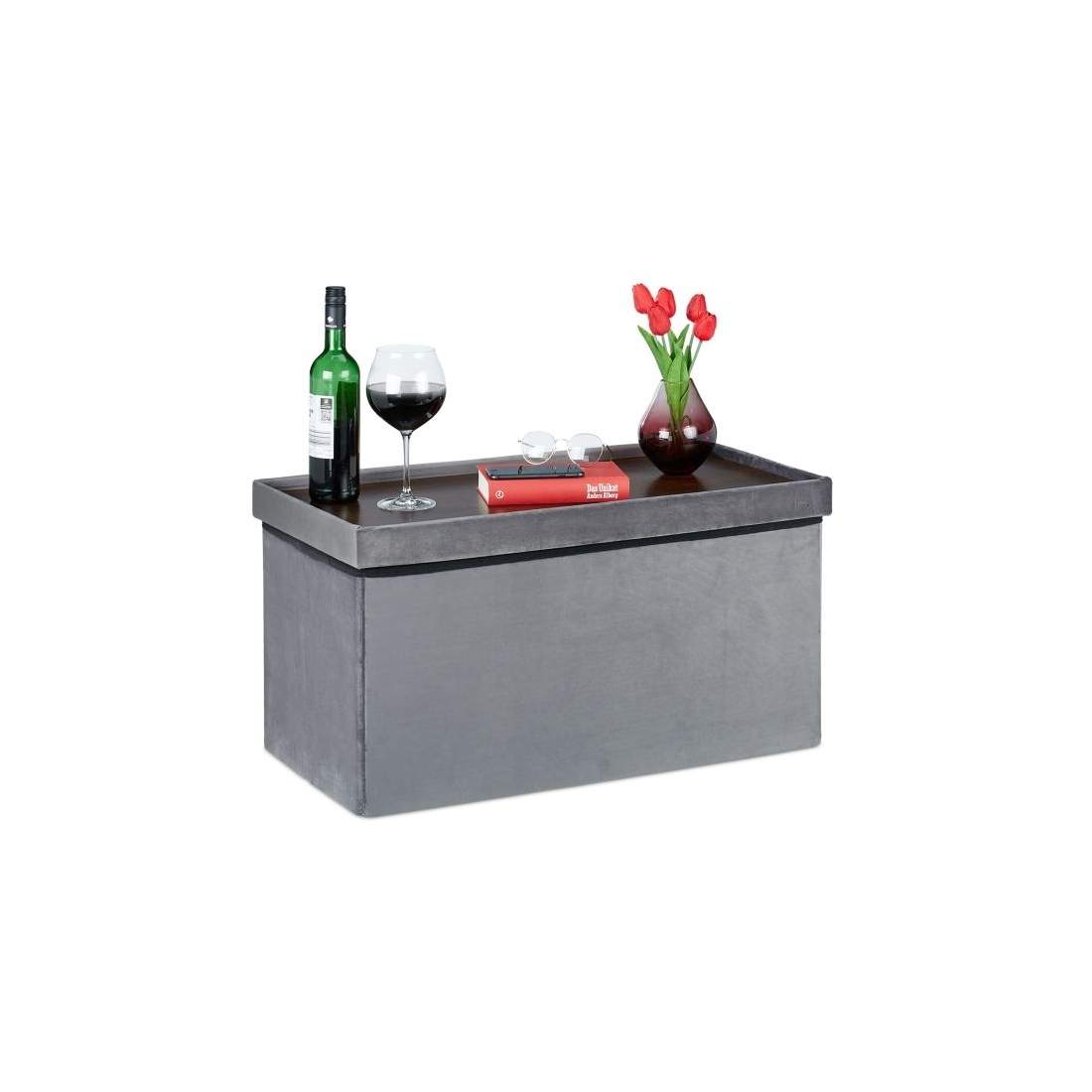 Bänk i sammet med bricka | Hem & Hobby - Hem & Hushåll - Sovrum - Påslakan | Pryloteket