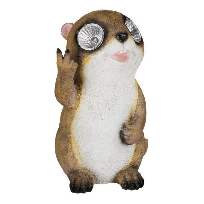 Havefigur murmeldyr med solbriller