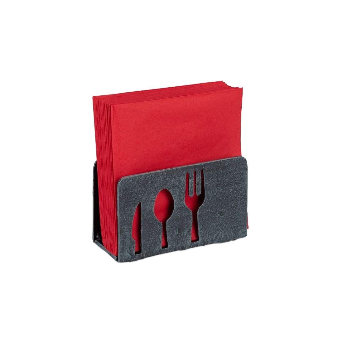 Servettställ gjutjärn bestick motiv | Hem & Hobby - Hem & Hushåll - Kök - Servering - Bestick | Pryloteket