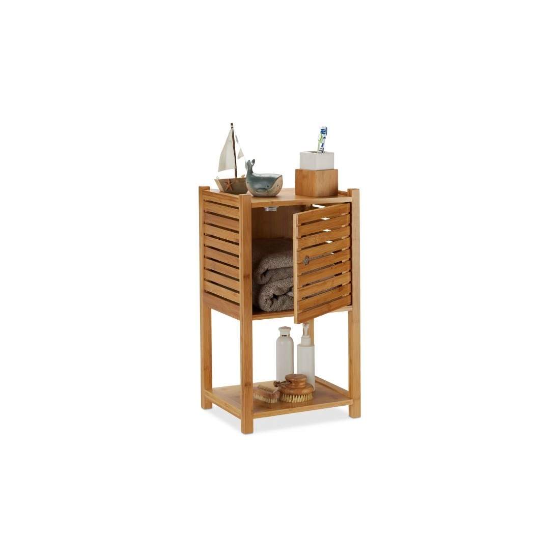 Badrumshylla i bambu med 3 plan | Hem & Hobby - Hem & Hushåll - Textil - Handdukar | Pryloteket