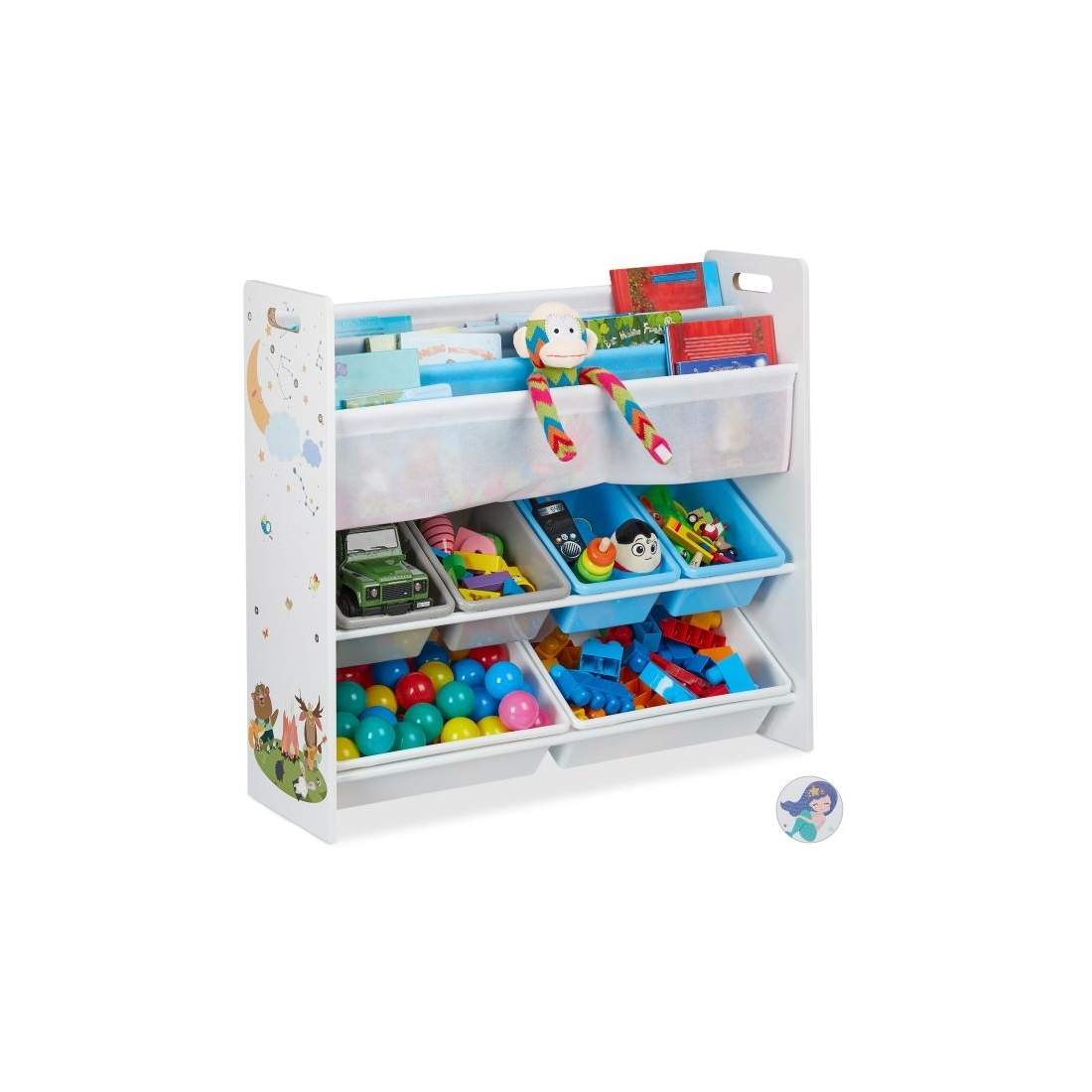 Barnhylla med 10 fack och motiv | Leksaker & Spel - Leksaker | Pryloteket