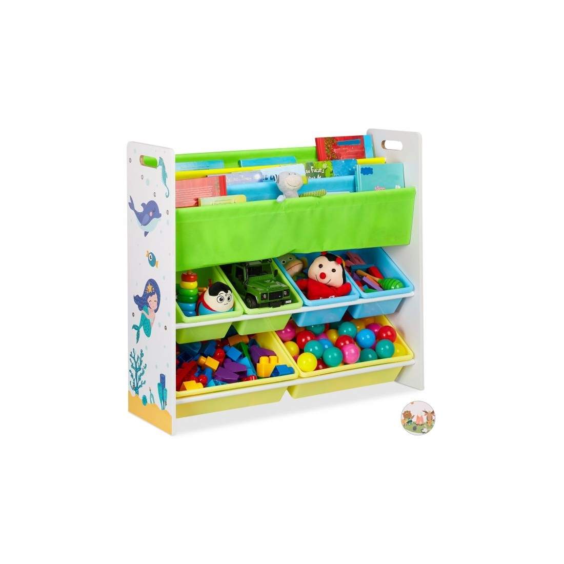 Barnhylla med 10 fack och motiv | Leksaker & Spel - Leksaker | Pryloteket