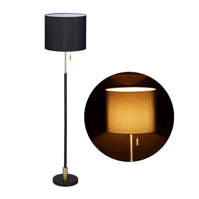 Gulvlampe sort
