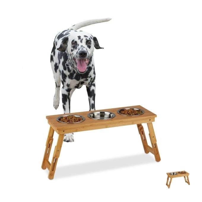 Keramisk skålholder i bambus