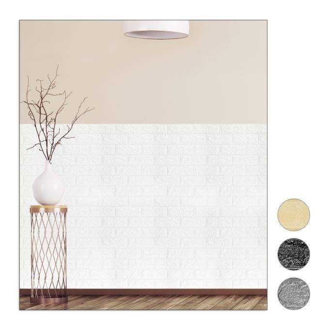 Väggdekaluppsättning tegel, självhäftande | Hem & Hobby - Hem & Hushåll - Sovrum | Pryloteket