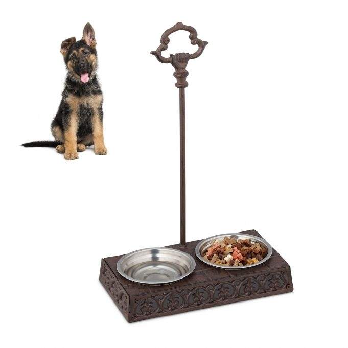 2 stk. hundemadsskåle med håndtag