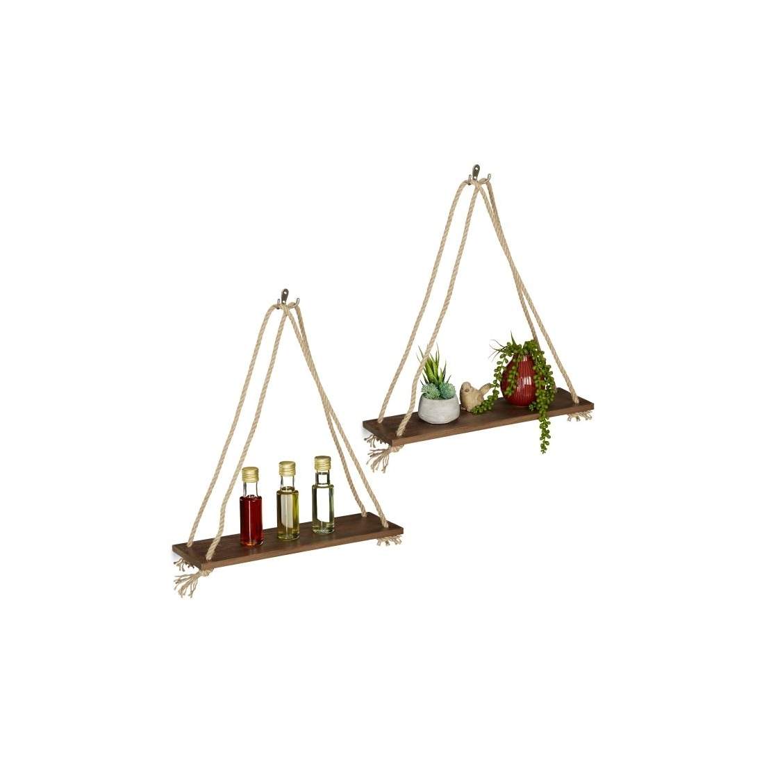 2 st. trähyllor | Hem & Hobby - Hem & Hushåll - Textil - Handdukar | Pryloteket