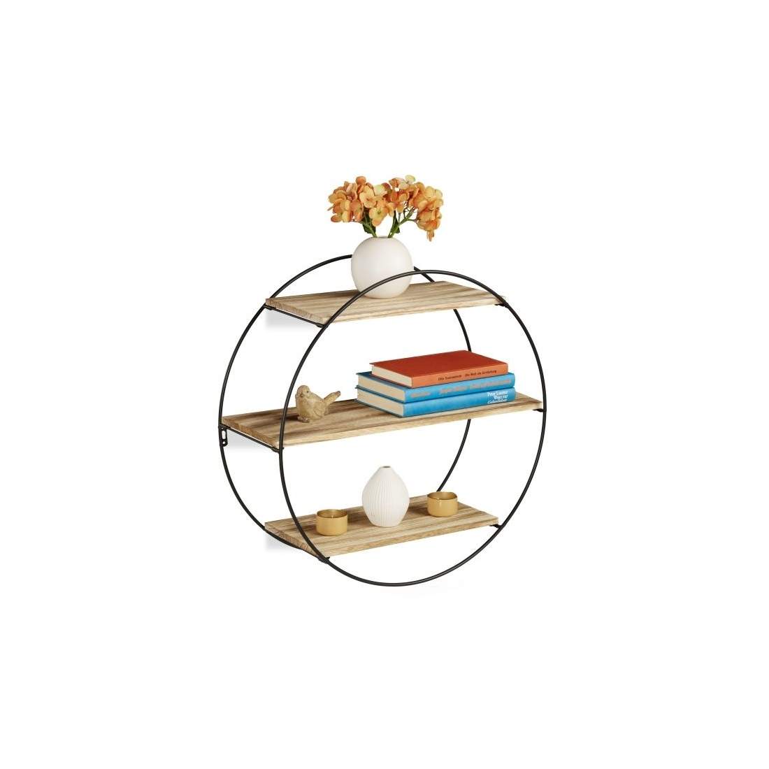 Hylla i trä och metall | Hem & Hobby - Hem & Hushåll - Textil - Handdukar | Pryloteket