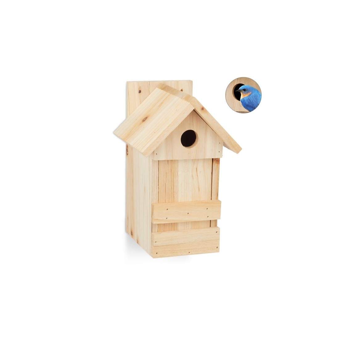 Träfågelholk med spetsigt tak | Hem & Hobby - Hem & Hushåll - Balkong | Pryloteket