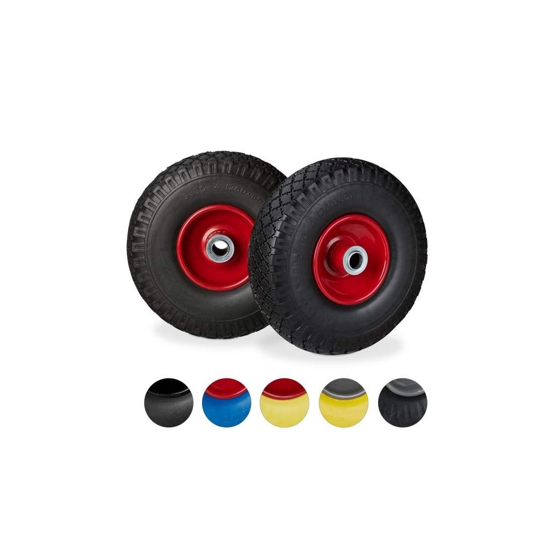 Skottkärra hjul PU gummi, 2 st. | Hem & Hobby - Hem & Hushåll - Trädgårdsartiklar - Skottkärror - Skottkärrehjul | Pryloteket