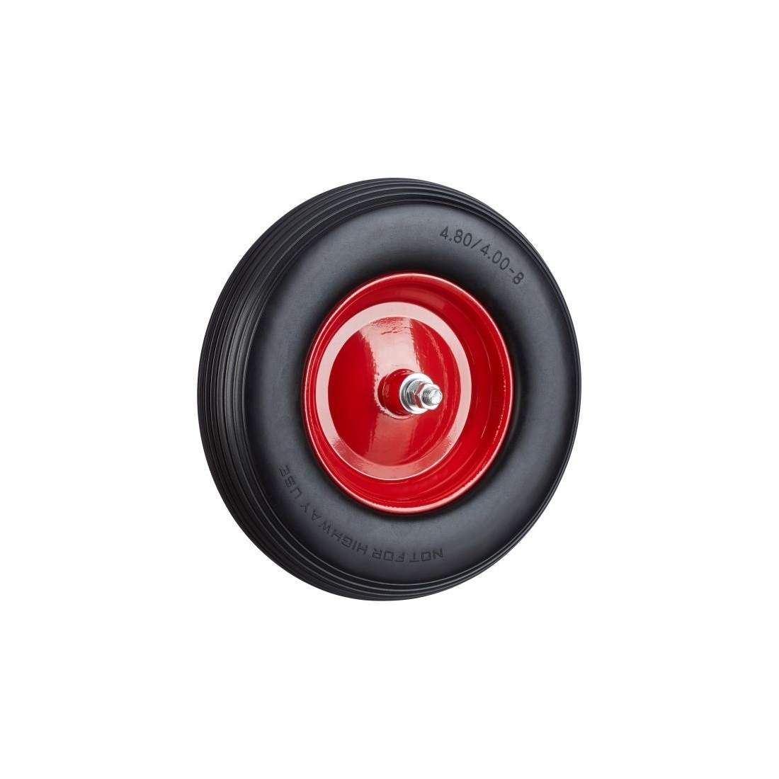 Skottkärrans hjul av massivt gummi med axel | Hem & Hobby - Hem & Hushåll - Trädgårdsartiklar - Skottkärror - Skottkärrehjul | Pryloteket