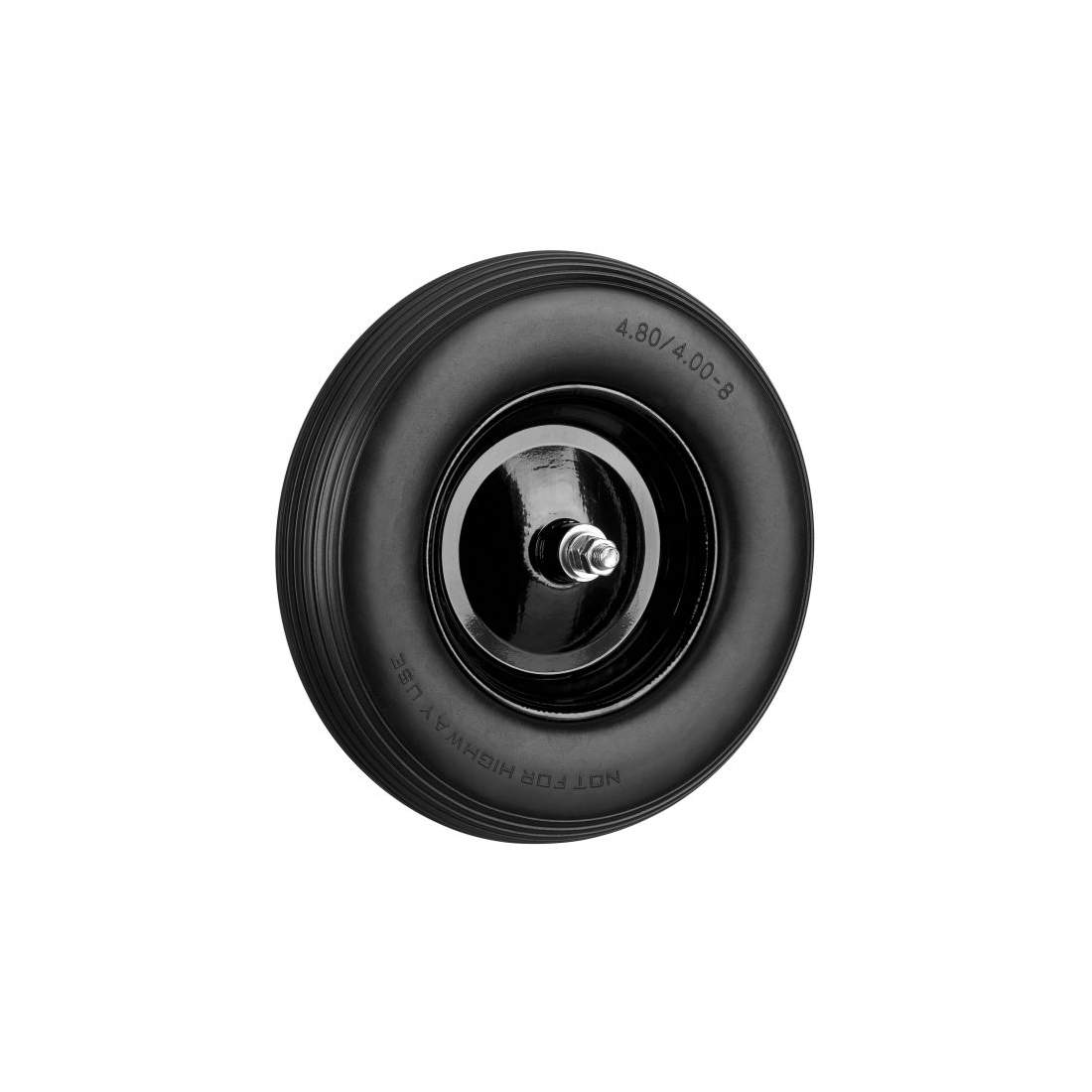 Skottkärrans hjul av massivt gummi med axel | Hem & Hobby - Hem & Hushåll - Trädgårdsartiklar - Skottkärror - Skottkärrehjul | Pryloteket