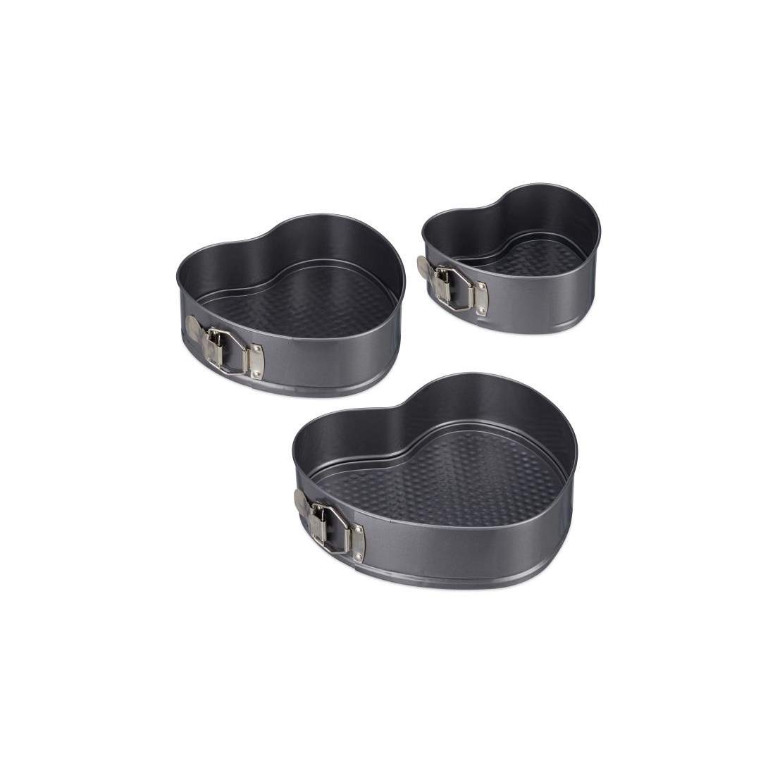 Bakform med hjärta set om 3 | Hem & Hobby - Hem & Hushåll - Kök - Köksredskap - Ugnsformar - Bakformar | Pryloteket