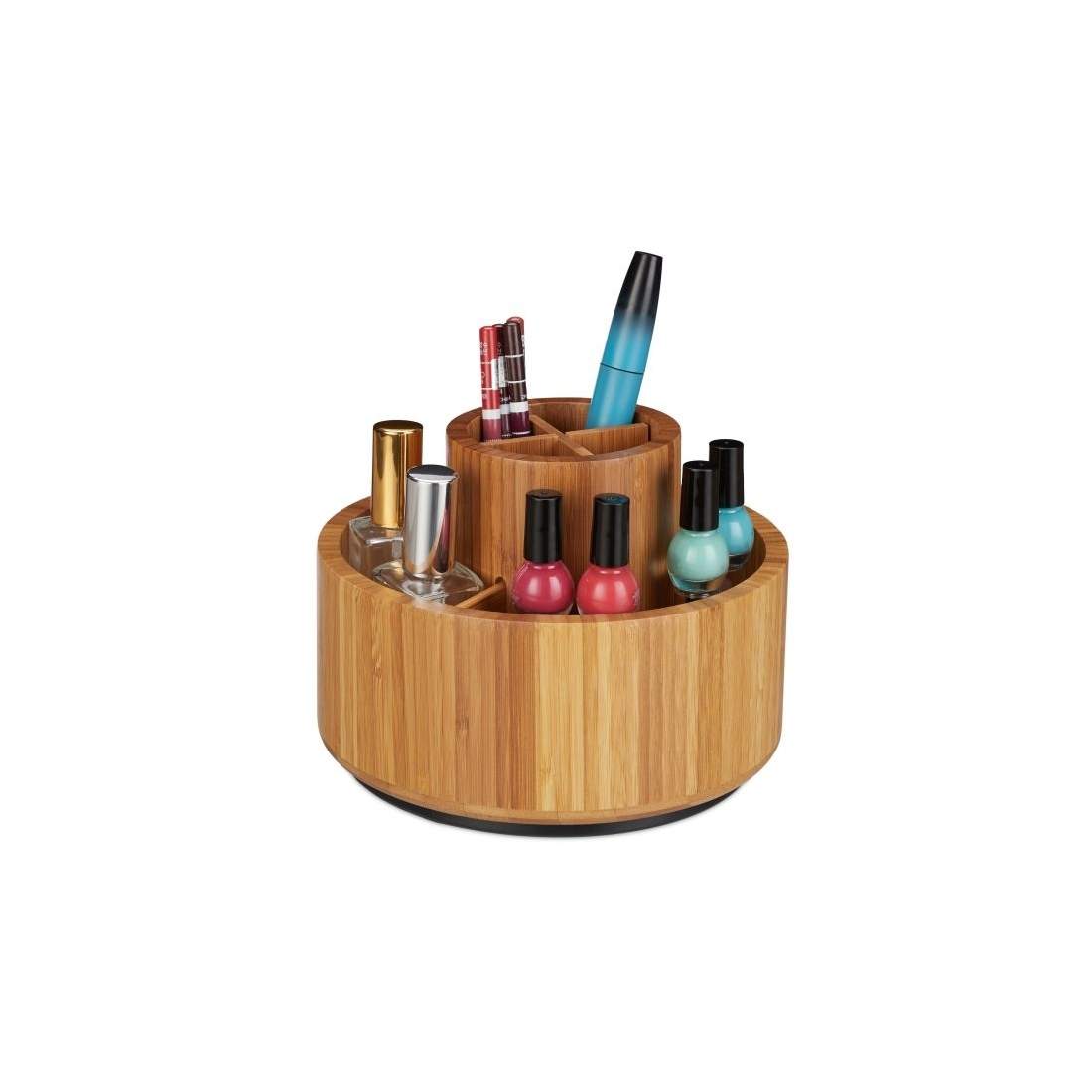 Sminkhållare som kan vridas av bambu | Hem & Hobby - Hem & Hushåll - Badrum | Pryloteket
