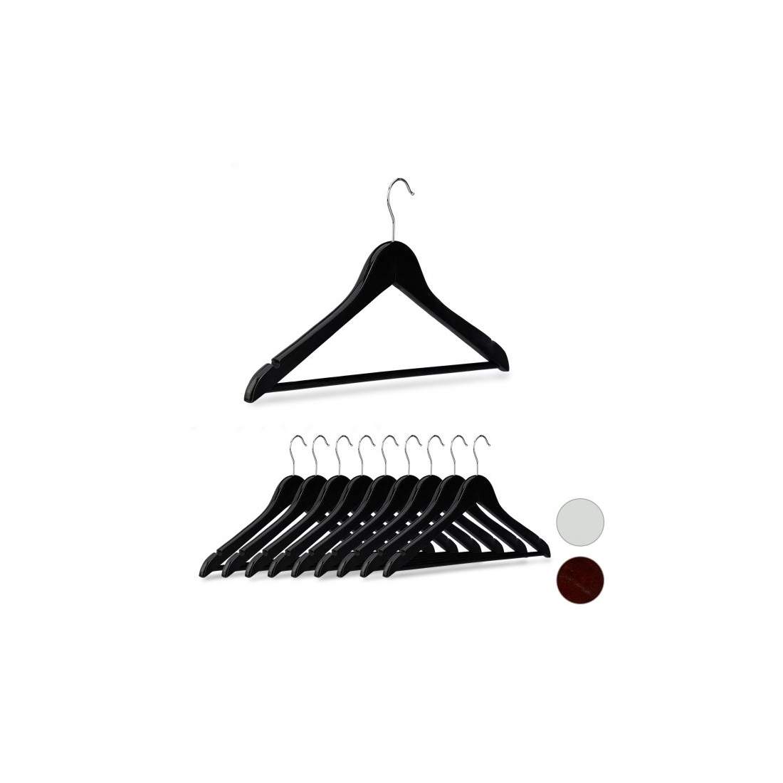 Klädhängare träset om 10 st | Mode & Accessoarer - Kläder | Pryloteket