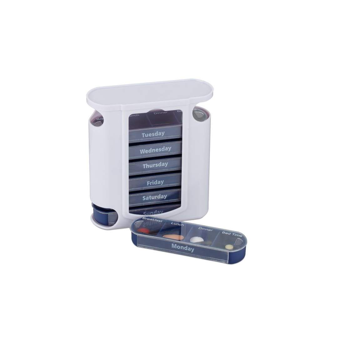 Pillbox 7 dagar 4 fack engelska | Hem & Hobby - Hem & Hushåll - Tvätt | Pryloteket