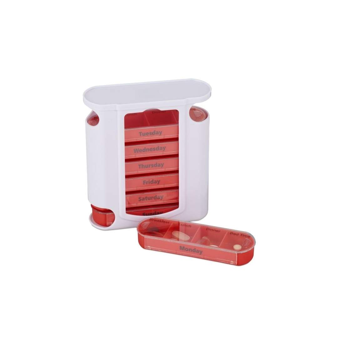 Pilleæske 7 dage 4 rum engelsk