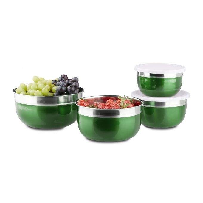 Skålsæt med låg 4 dele