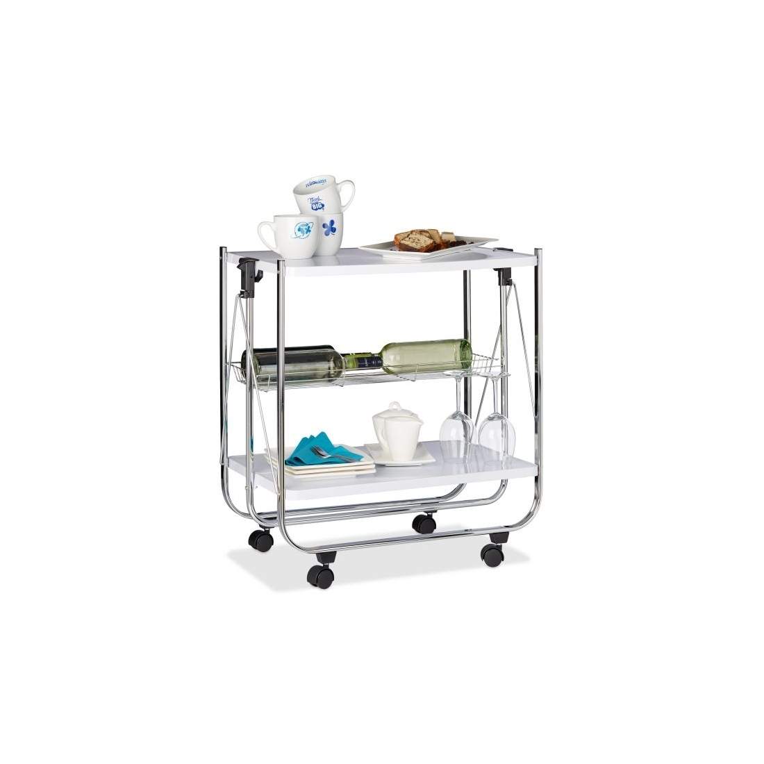 Fällbar serveringsvagn | Hem & Hobby - Hem & Hushåll - Kök - Servering | Pryloteket