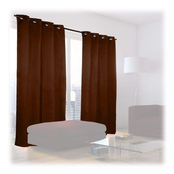 2 mørklægningsgardiner med øjer