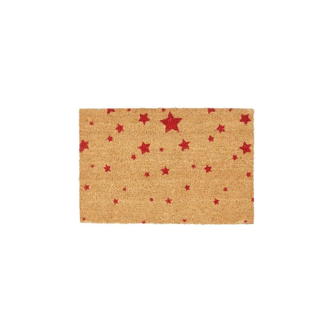 Dörrmatta kokosfiber med stjärnmotiv | Hem & Hobby - Hem & Hushåll - Inredning & Dekoration - Dörrmattor | Pryloteket
