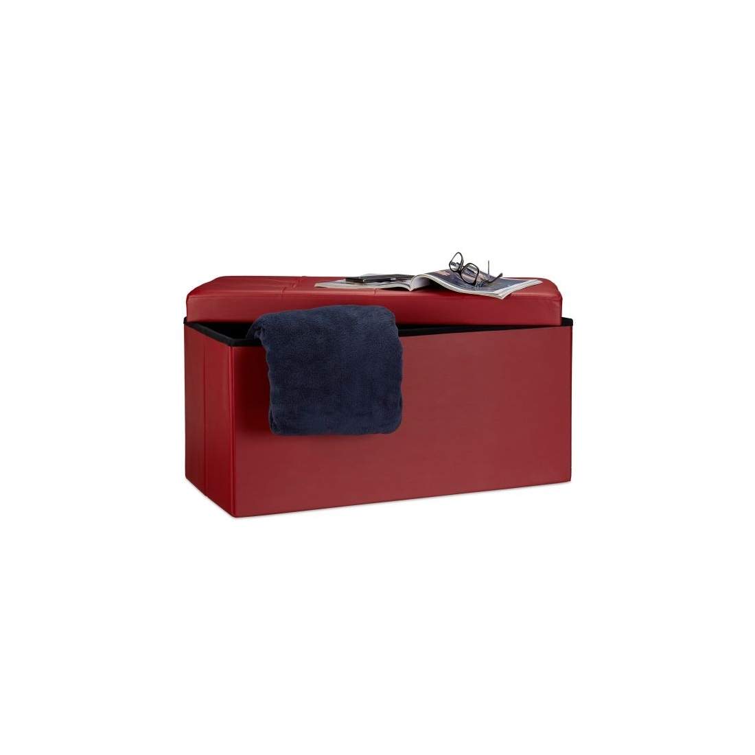 Bänk med förvaringsutrymme i konstläder | Hem & Hobby | Pryloteket